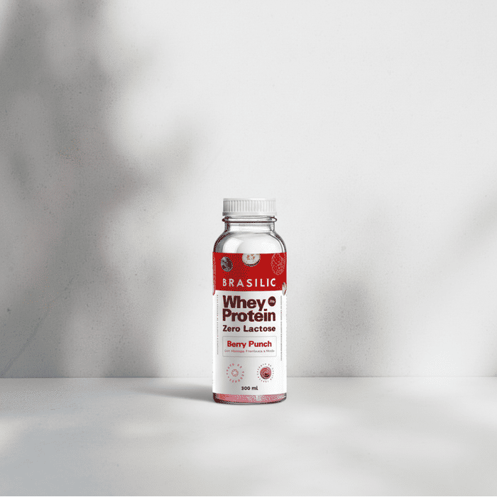 Whey Protein Concentrado Zero Lactose Frutas Vermelhas Berry Punch Garrafinha