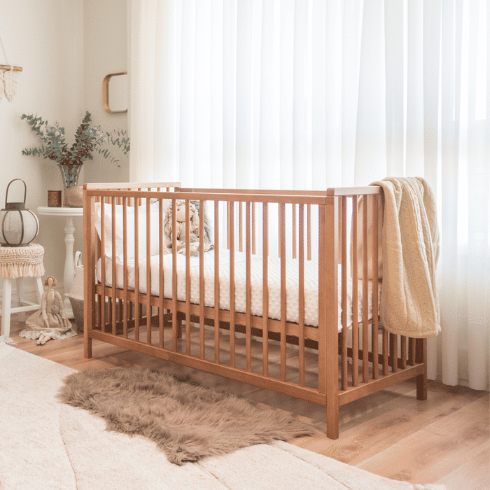 Berço Cama Denver de Madeira Maciça - Avelã