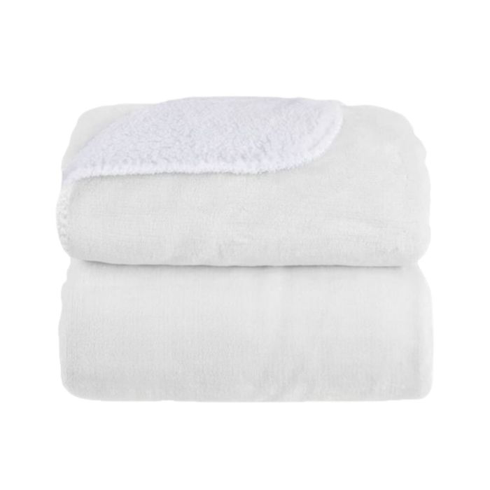 Cobertor de Bebê Microfibra Plush com Sherpa 110x90cm