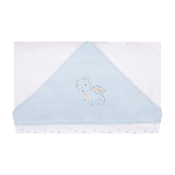 Toalha de Banho para Bebê Dragões 87x88cm com Capuz