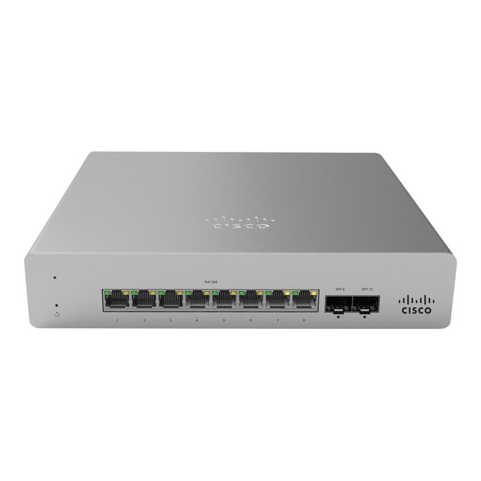 Switch Meraki MS120-8FP 1G L2 Cloud Managed 8x GigE 124W PoE Switch - MS120-8FP-HW