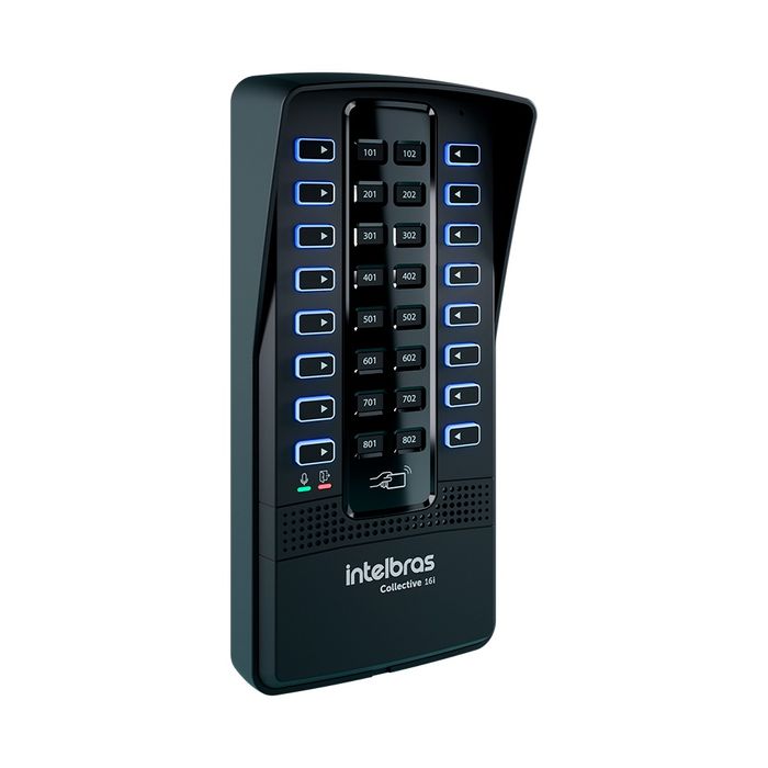 Central + Porteiro Coletivo Interligável - Collective 16i