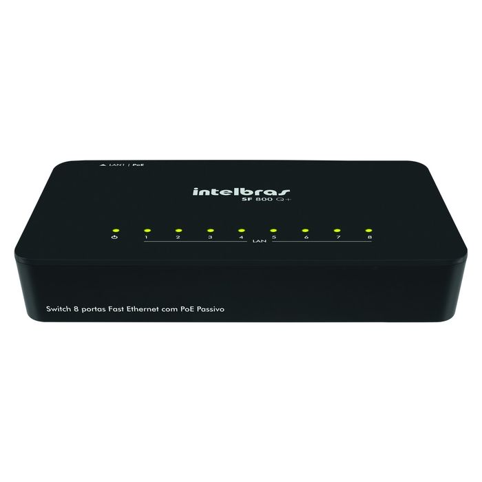 Switch 8 portas Fast Ethernet - SF 800 Q+