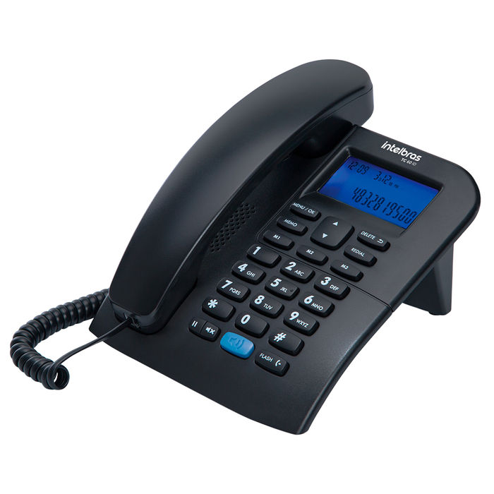Telefone com fio com identificação de chamadas e viva-voz - Tc 60 ID