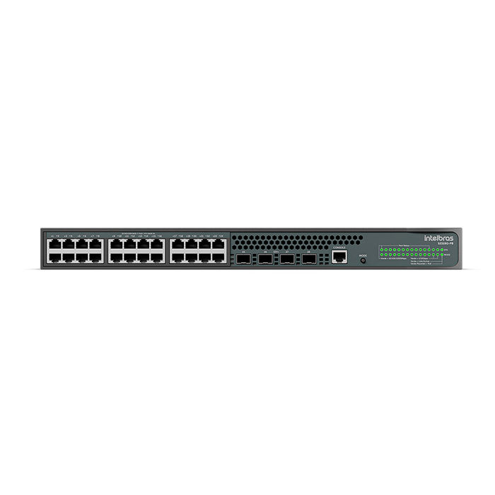 Switch Gerenciável 24 portas Gigabit PoE e 4 portas SFP+ - S2328G-PB