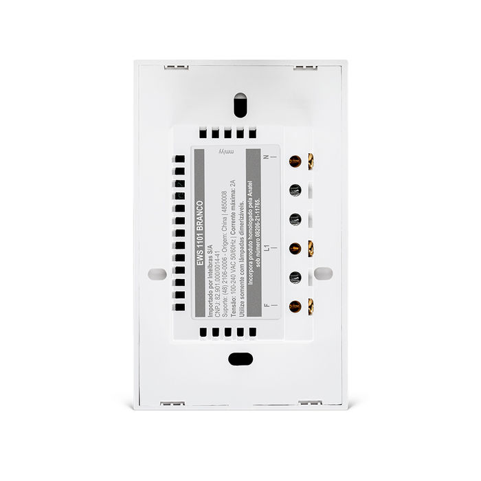 Interruptor dimmer touch smart Wi-Fi - EWS 1101 Branco
