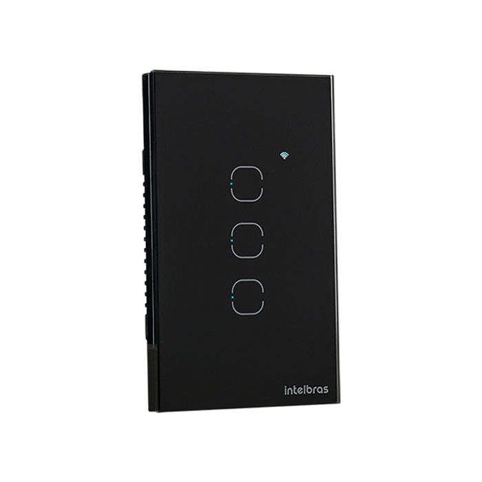 Interruptor touch smart Wi-Fi - EWS 1003 Preto