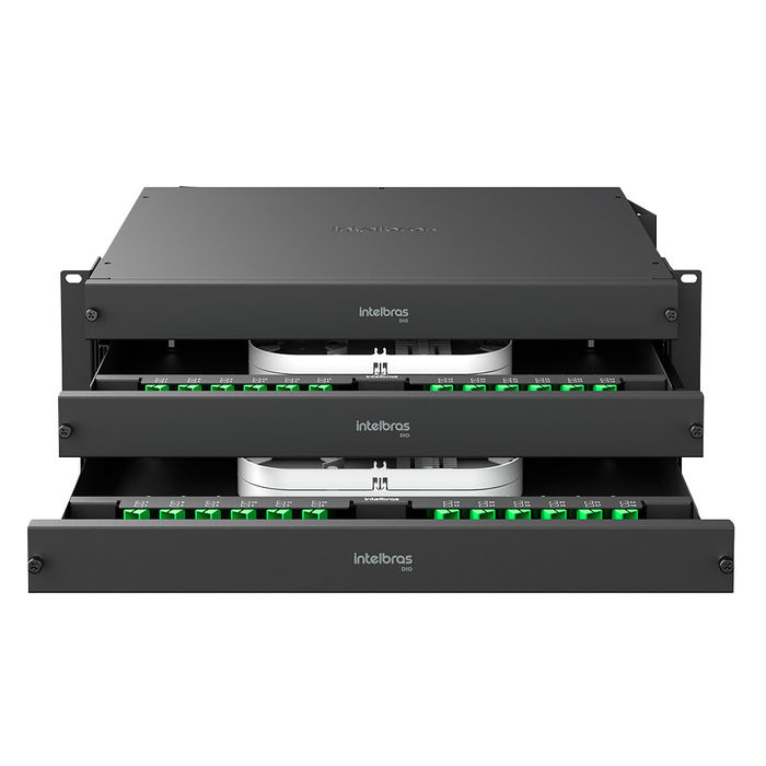 Distribuidor Interno Óptico com bandeja deslizante - DIO 72FO D 3U