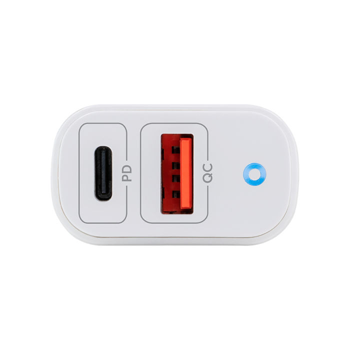 Carregador ultrarrápido com 2 portas USB - EC 11 Power 20 W