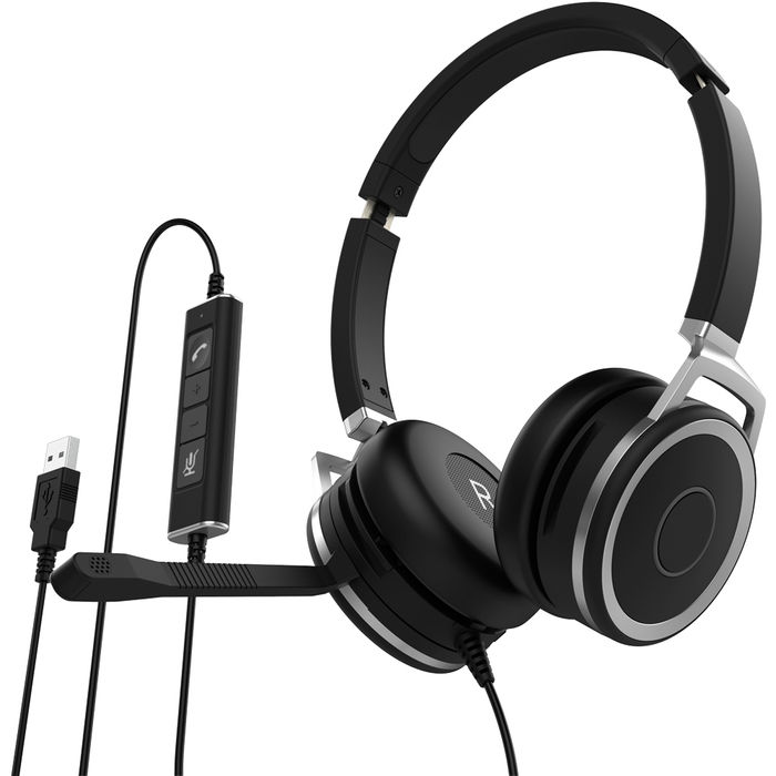 Headset Biauricular USB - WHS 80 USB