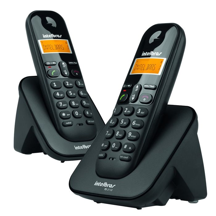 Telefone sem fio digital com ramal adicional - TS 3112 Preto