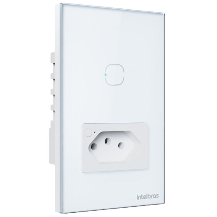 Tomada com Interruptor Inteligente Wi-Fi (1 tecla) - ETS 2001 BRANCO