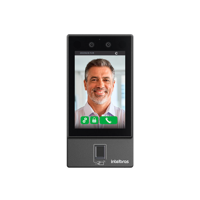 Controlador de acesso facial com biometria digital - SS 3542 MF