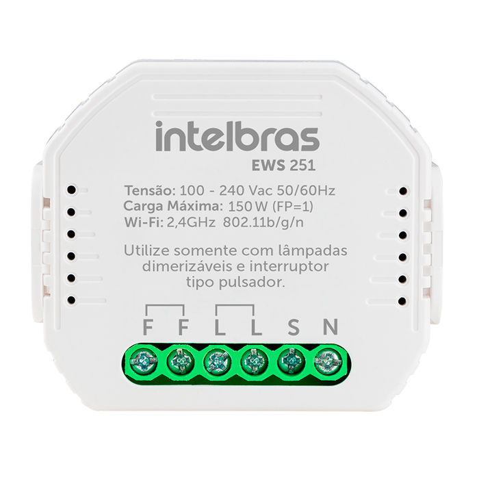 Minicontrolador dimmer smart Wi-Fi para 1 interruptor - EWS 251