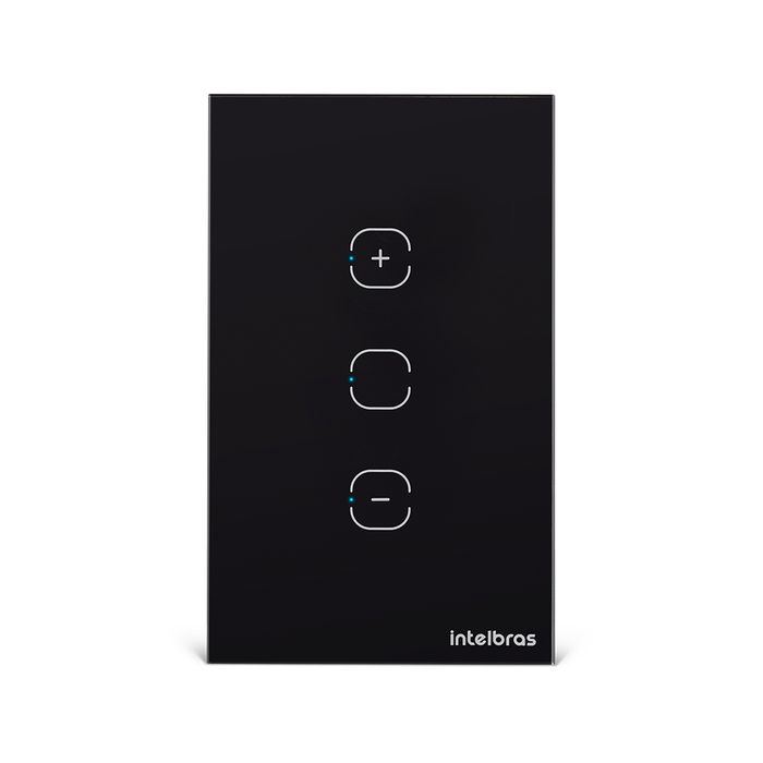 Interruptor dimmer touch smart Wi-Fi - EWS 1101 Preto