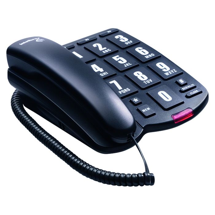 Telefone com fio com teclas grandes - ToK Fácil