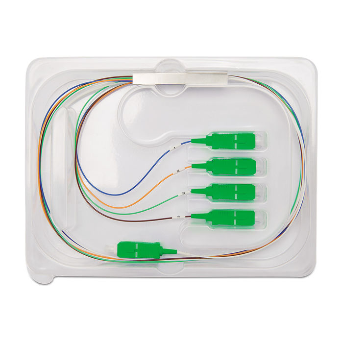 Splitter Óptico 1x4 com conector SC/APC Balanceado - XFS 142