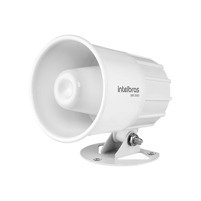 Sirene com fio 9 a 15 VDC/115 dB Branca - SIR 2000