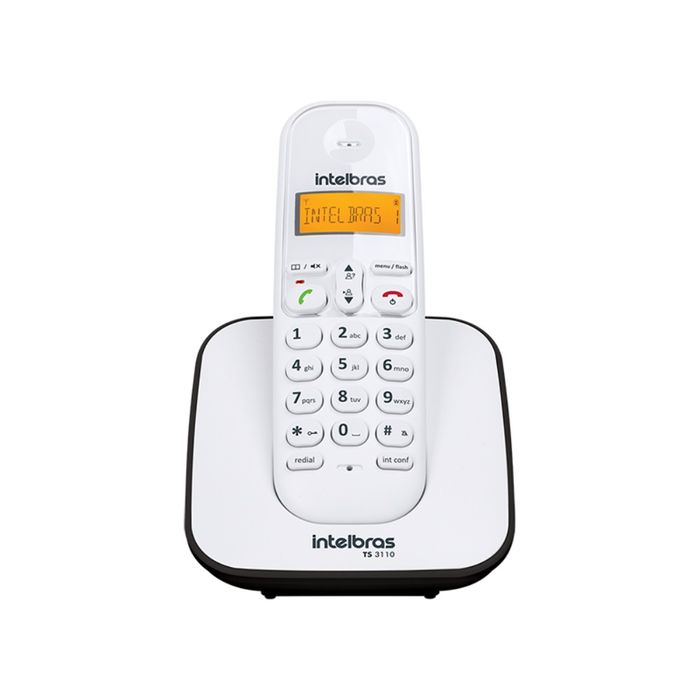 Telefone sem fio digital - TS 3110 - Branco e Preto