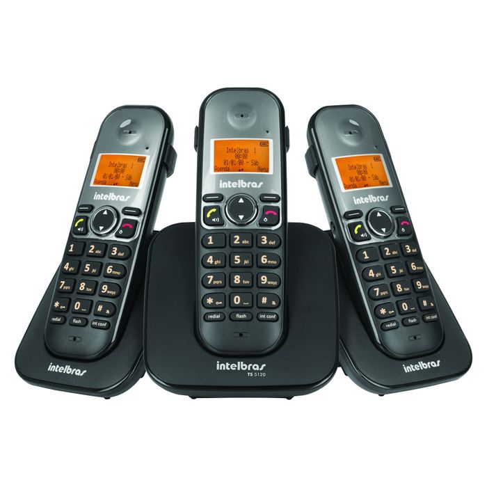 Telefone sem fio digital com 2 ramais adicionais - TS 5123
