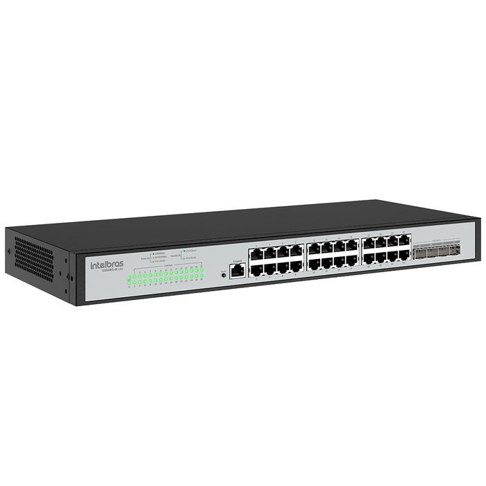 Switch Gerenciável L3 com 24 portas Gigabit e 4 SFP+ - S3028G-B Lite