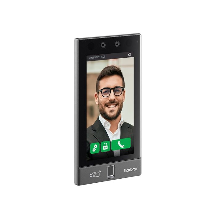 Controlador de acesso facial com biometria digital - SS 5541 MF W