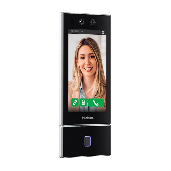 Controlador de acesso facial com biometria digital - SS 5542 MF W