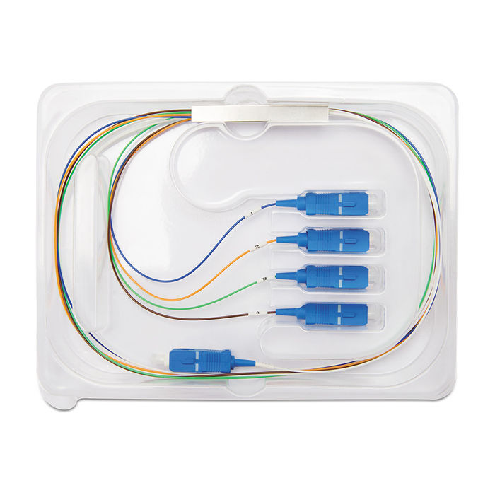 Splitter Óptico 1x4 com conector SC/UPC Balanceado - XFS 141