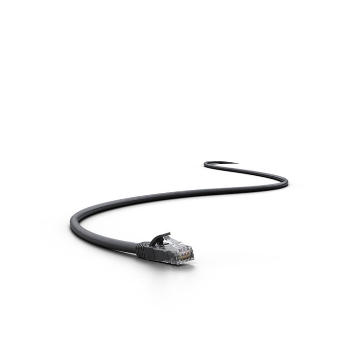 Patch Cord IMPACT GIGA U/UTP 4P CAT6 LSZH PRETO 1,0M