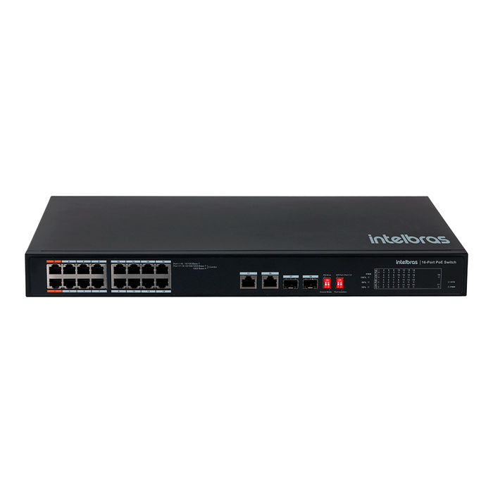 Switch 16 portas Fast Ethernet PoE+ - SF 1822 Hi-PoE SKD