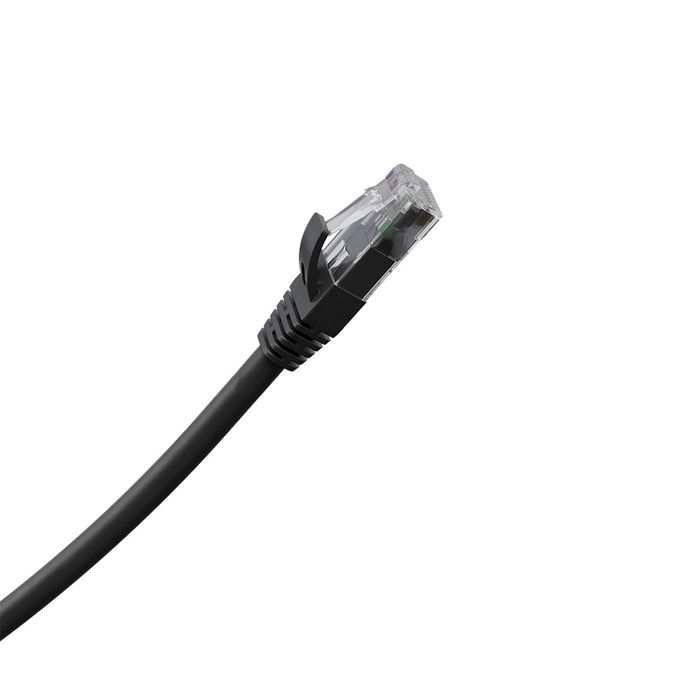 Patch Cord IMPACT GIGA U/UTP 4P CAT6 LSZH PRETO 0,5M