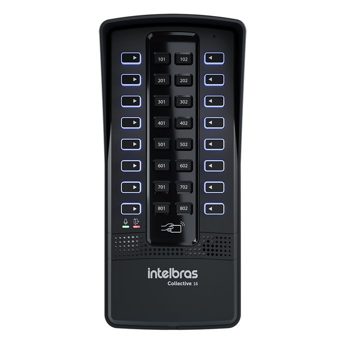 Central + Porteiro Coletivo Interligável - Collective 16i