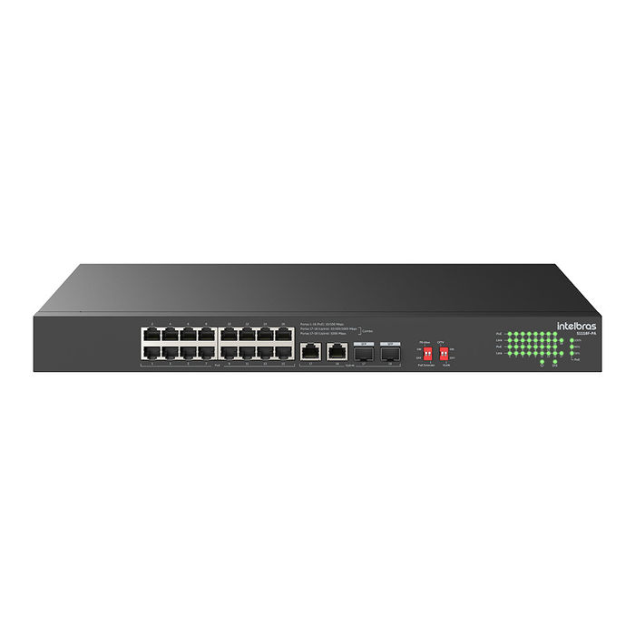 Switch Não Gerenciável Fast Ethernet PoE 18 portas - S1118F-PA