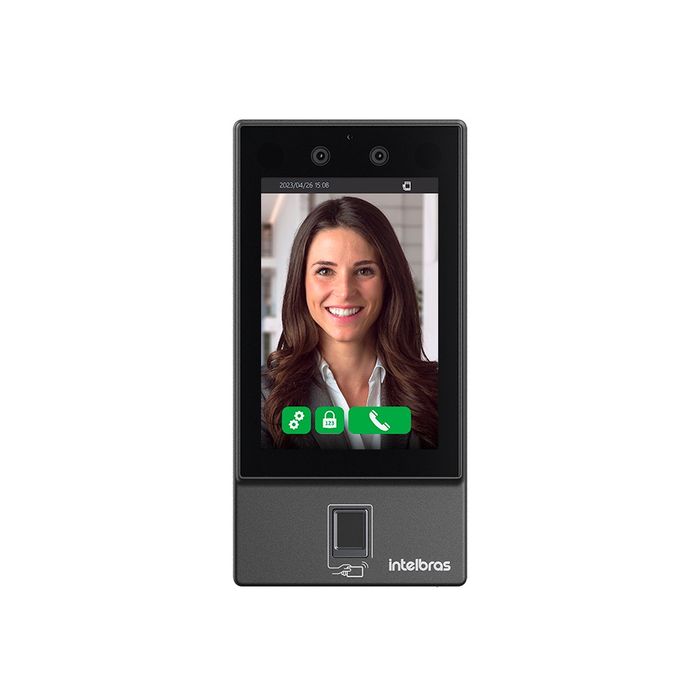 Controlador de acesso facial com biometria digital - SS 3542 MF W