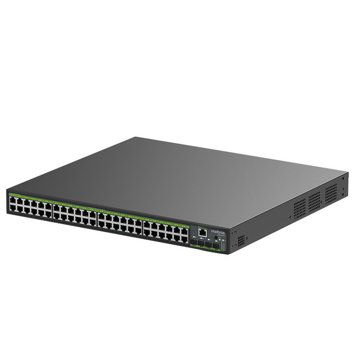 Switch Gerenciável L3 48 portas Gigabit PoE e 4 portas SFP+ - S3352G-PB