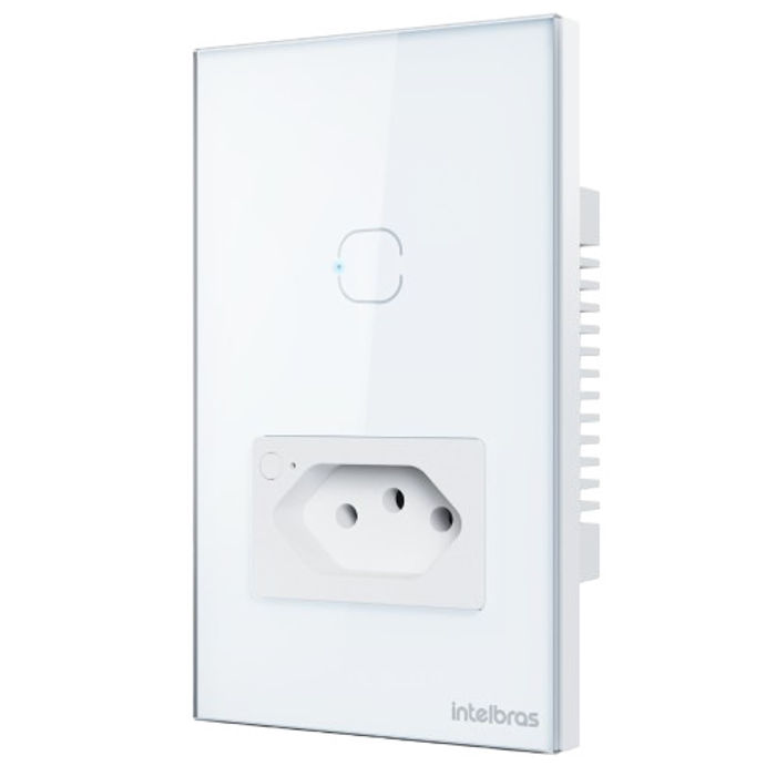 Tomada com Interruptor Inteligente Wi-Fi (1 tecla) - ETS 2001 BRANCO