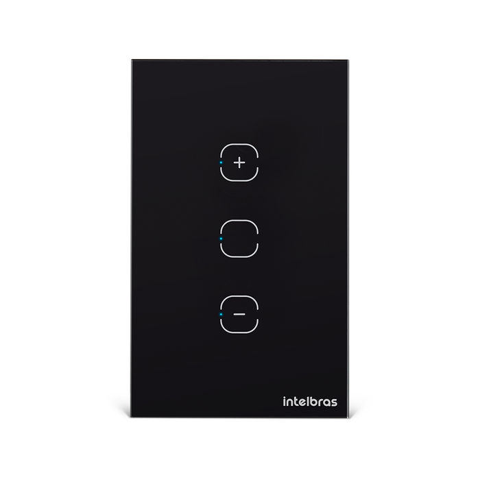 Interruptor dimmer touch smart Wi-Fi - EWS 1101 Preto
