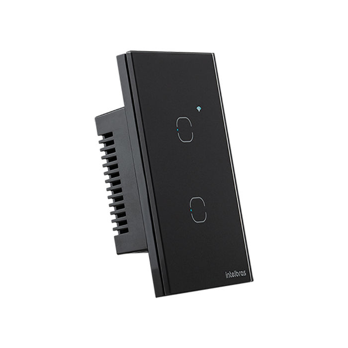 Interruptor touch smart Wi-Fi - EWS 1002 Preto