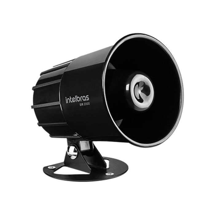 Sirene com fio 9 a 15 VDC/115 dB Preta - SIR 2000