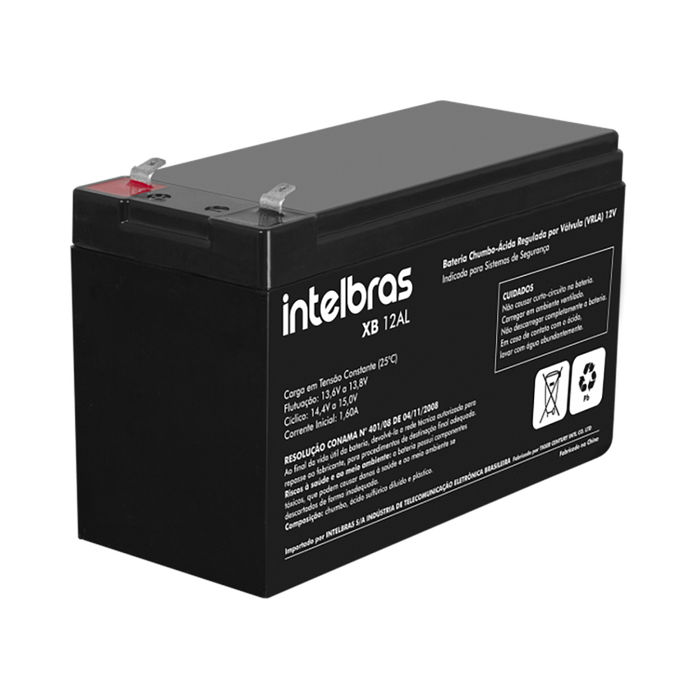 Bateria de chumbo-ácido 12 V para sistemas de segurança - XB 12AL