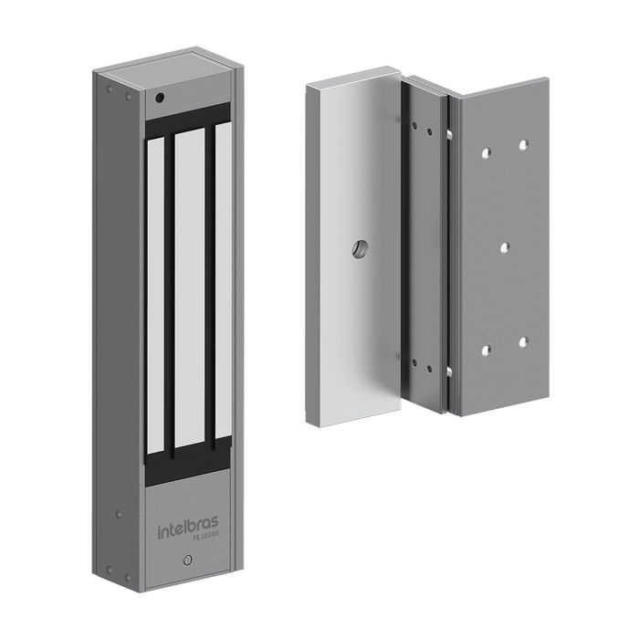 Fechadura Eletroímã 300 Kgf com sensor - FE 10300 V2 - Prata