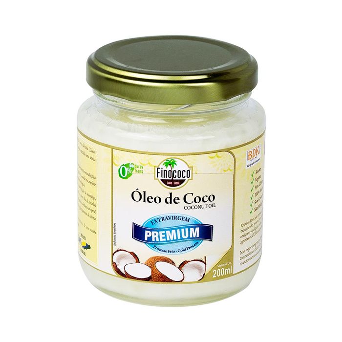 ÓLEO DE COCO EXTRAVIRGEM PREMIUM - 200mL