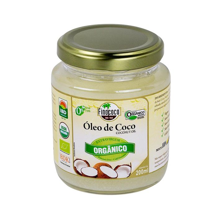 ÓLEO DE COCO EXTRAVIRGEM ORGÂNICO - 200mL