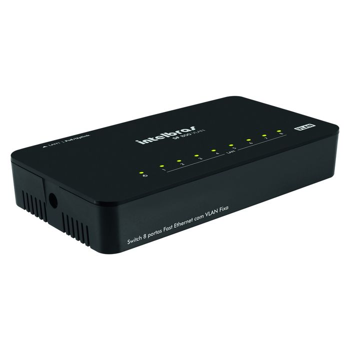 Switch - SF 800 VLAN - 8 portas Fast Ethernet com VLAN Fixa