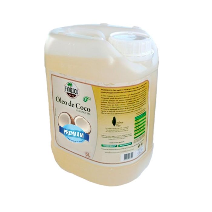 ÓLEO DE COCO EXTRAVIRGEM PREMIUM - 5 Litros