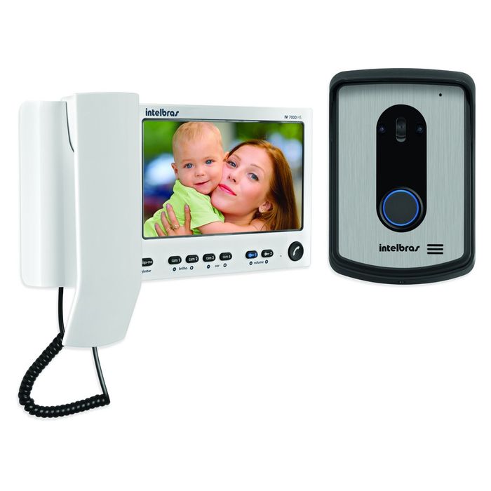 Kit videoporteiro com monofone - IV 7010 HS - Branco