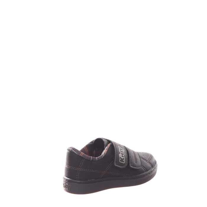 Sapatenis Kify Flex Detalhe Costura com Velcro Preto e Marrom