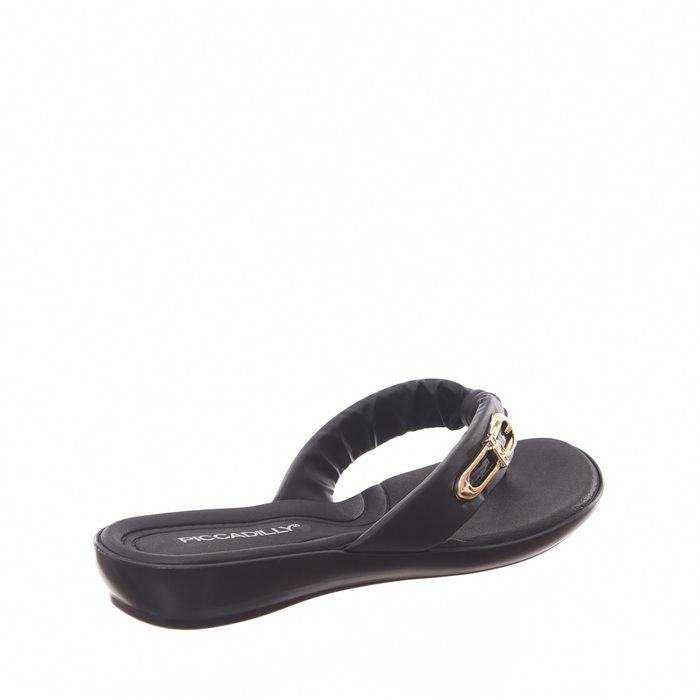 CHINELO PICCADILLY DETALHE FIVELA PRETO