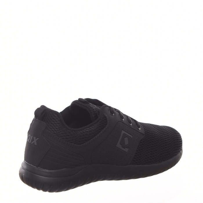 Tênis Qix DB Dois Tela Estampa Logo Sola Preta Nylon Preto