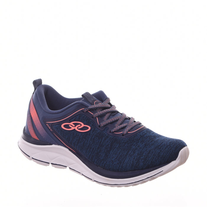 Tênis Olympikus Day Palmilha Feetpad Azul Marinho Mescla e Coral